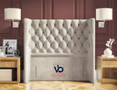 Olender Chesterfield Designer Winged  Headboard Vizbeds